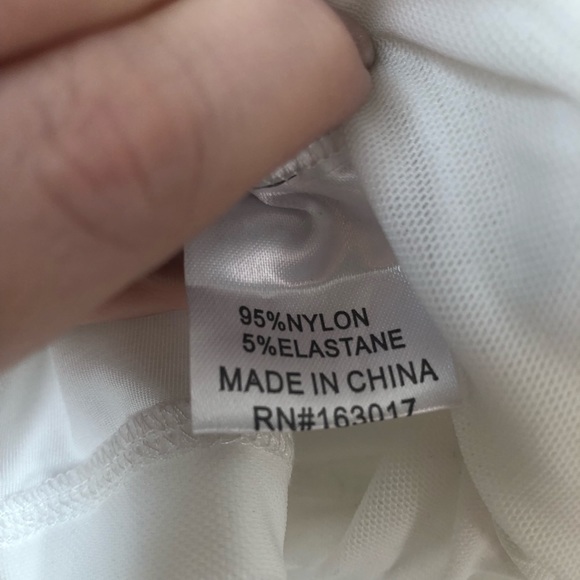 Princess Polly Beacon White Mesh Ruched Bodycon Mini Skirt 4 - Picture 7 of 8